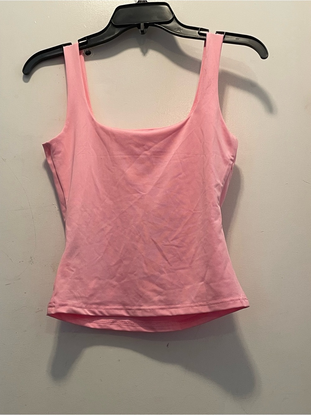 SHEIN Light Pink Square Neck Tank Top